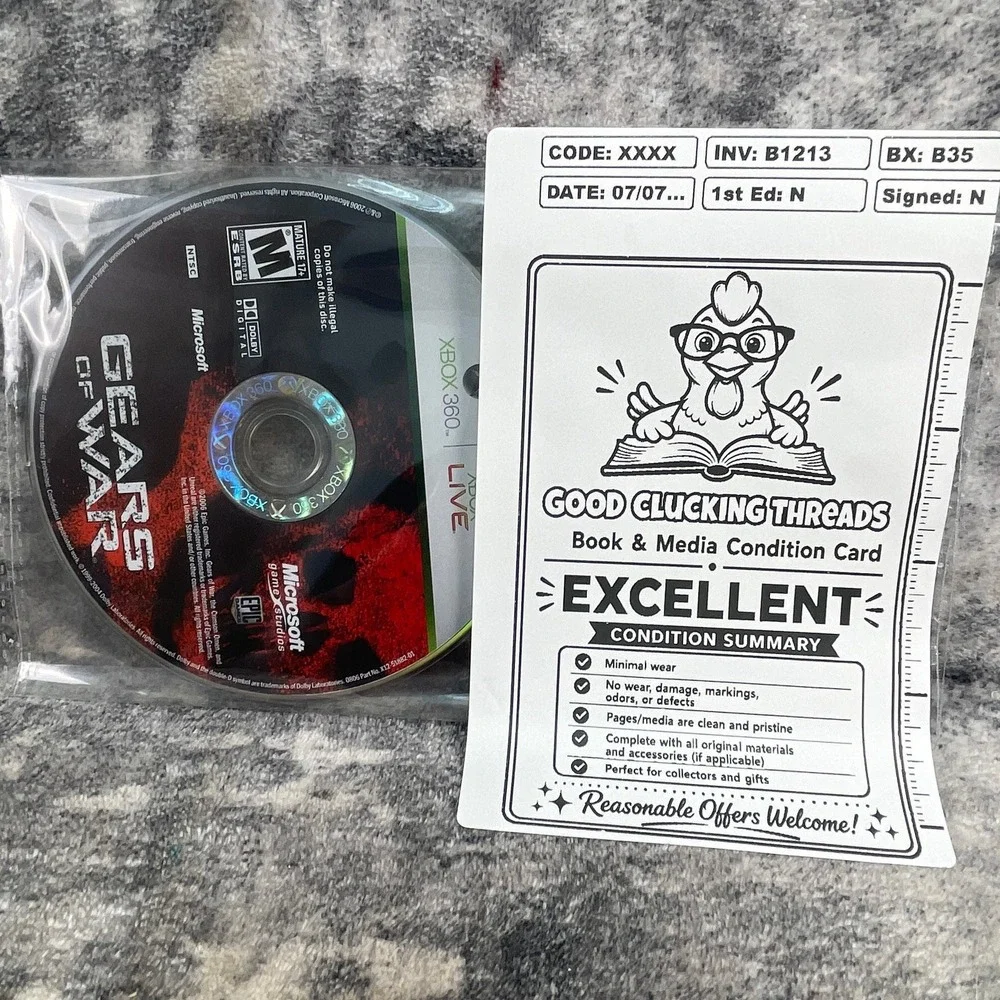 Gears of War Xbox 360 Microsoft Epic Games 2006 Third Person Shooter Disc Only